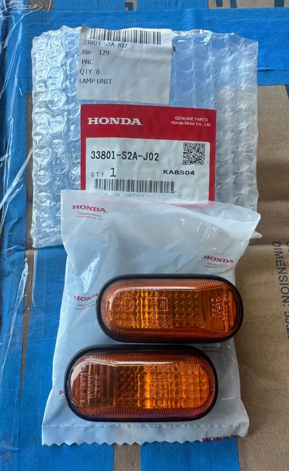 Honda S2000 OEM Orange Side Marker